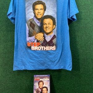 T shirt & dvd combo! Stepbrothers medium t shirt